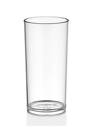 Стакан высокий из поликарбоната прозрачный 290 мл long drink