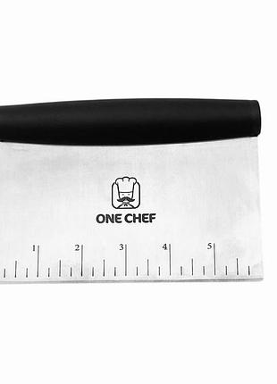 Шпатель кондитерський з нержавіючої сталі one chef 15,5 см
