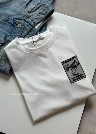Білп бавовняна футболка з органзою zara