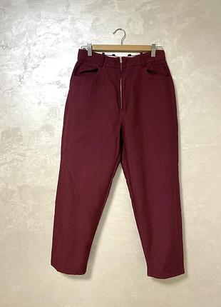 Брюки sandro бордового кольору, 40, l.