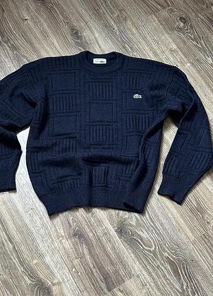 Шерстяний светр lacoste vintage 1990 р.