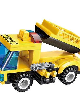 Дитячий конструктор qman 1408-1-8 транспорт, 76 дет semi trailer