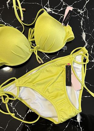 Яскравий купальник victoria’s secret оригінал 34б 75б плавки хс