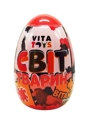 Конструктор у яйці "світ тварин" vita toys vtk 0069 100 деталей