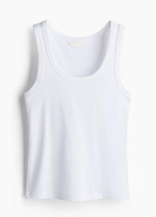 Біла базова майка h&m