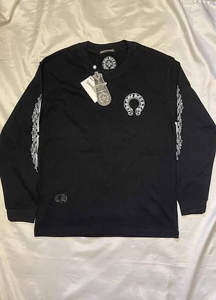 Лонгслів chrome hearts чорний