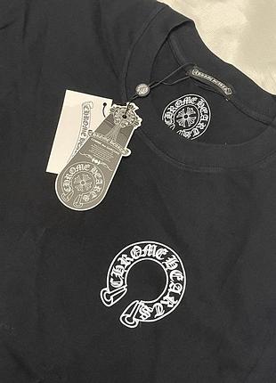 Лонгслів chrome hearts чорний 2