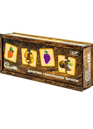 Деревянная головоломка "фрукты" puz-36359, 40 элементов
