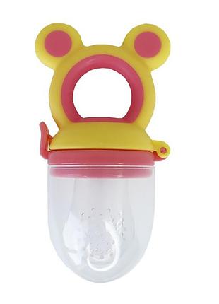 Ниблер для прикорма младенцев "микки" mgz-0009(yellow-pink) желто-розовый