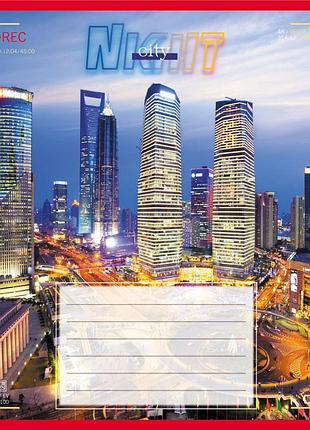 Зошит учнівський "вогні міста" 024-560145l-1 в лінію, 24 аркуші