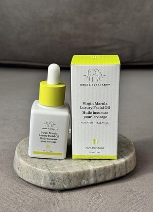 Питательное масло для лица drunk elephant virgin marula luxury facial oil 30 ml