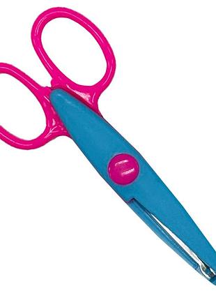 Ножницы детские "craft" 1606a(blue-pink) с фигурным лезвием