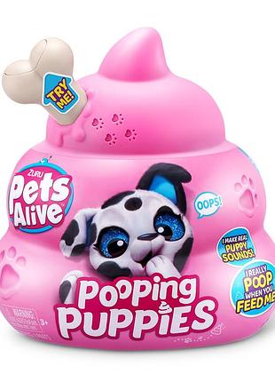 Интерактивный игровой набор озорные щенки pets & robo alive 9542 игрушка-сюрприз