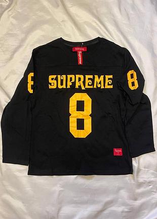 Лонгслив supreme чорна