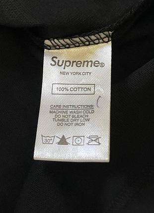 Лонгслив supreme чорна 2
