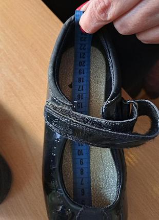 Лакові туфлі "clarks"  ⭐️р.34 (уст.22.0 см) 7
