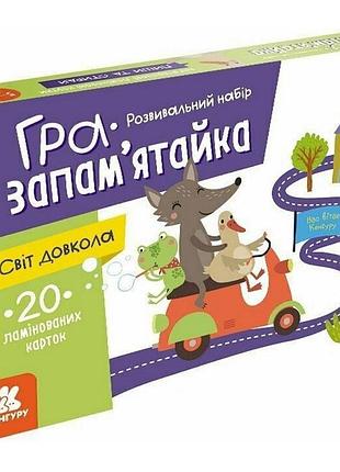 Дитячі розвивальні картки "світ довкола" 1664001, 20 карток