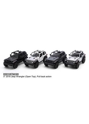 Колекційна іграшкова машинка jeep wrangler kt5412wh інерційна