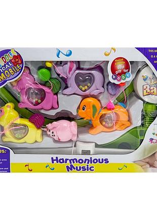 Музыкальный мобиль на кроватку "harmonious music" m 1245-32b u/r, заводная