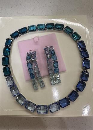 Колье и клипсы swarovski millenia