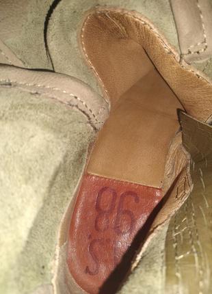 37р-24/5-25 см кожа ботинки a.s 98 легендарная стильная обувь3 фото