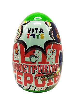 Конструктор у яйці "герої" vita toys vtk 0074 100 деталей