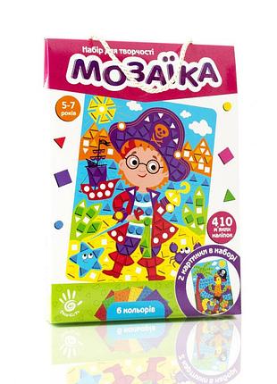 Набор для творчества "мягкая мозаика. пират" vt4511-04, 410 мягких наклеек