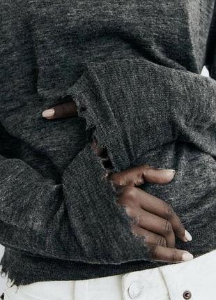 Тоненький мʼякий вовняний гольф водолазка zara з альпакою в складі
