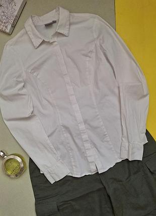 Белая базовая рубашка женская р.s,asos