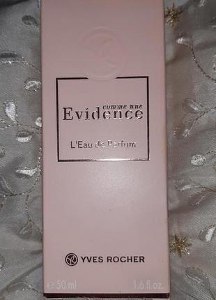 Упаковка і пустий флакон "evidence" edp