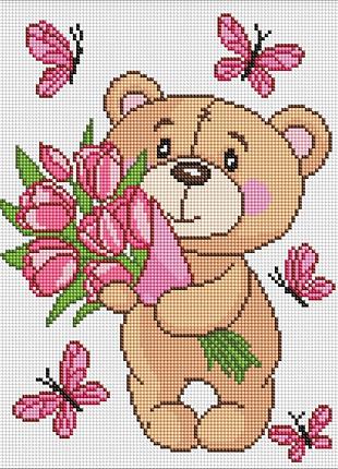 Алмазна мозаїка "чарівний ведмедик" amo8035, 30x40 см