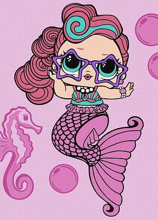 Картина за номерами "l.o.l. surprise! mermaids waves" kho6266, 40х40 см