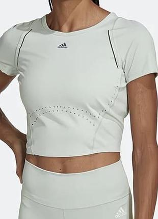 Укорочений лонгслів adidas кроп топ 8