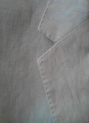Мужской пиджак h&m 100% лен.2 фото