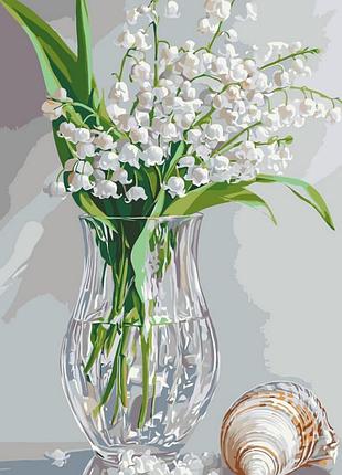 Картина за номерами "запашні конвалії" ©arttem_illustrations 13160-ac 40х50 см