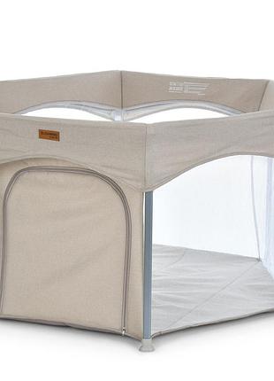 Дитячий манеж swift 6 me 1195 beige, до 15 кг