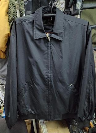 Розпродаж акція базова куртка чоловіча чорна вітровка бомбер harrington jacket into black all other весна-літо-осінь якісні матеріали і шви.