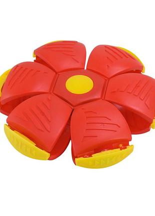 Дитяча іграшка м'яч-трансформер 87008h-3(red) 16 см зі світлом