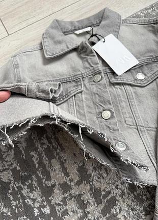 Джинсовка джинсова куртка zara 3