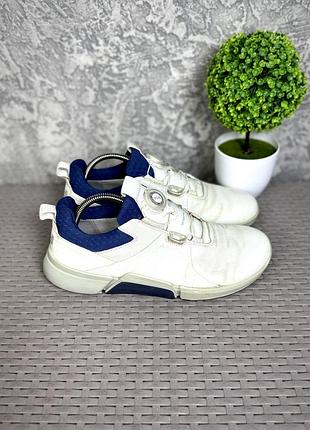 Ecco gore-tex biom кроссовки полуботинки 41 размер трекинговые кожаные