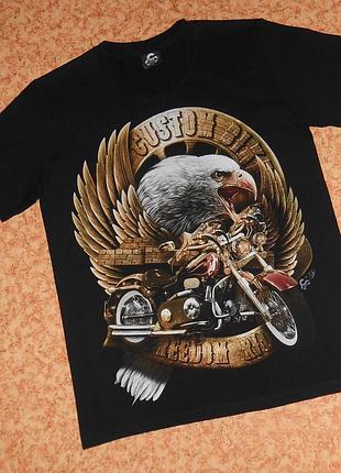 Футболка caballo/custom bike freedom riders/орел