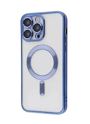 Чохол metal matte case with magnetic ring iphone 13 pro (sierra blue) м00199