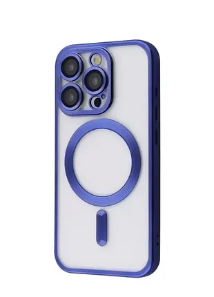Чохол metal matte case with magnetic ring iphone 13 pro (midnight blue) м00200