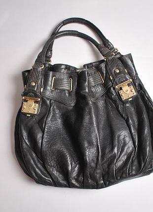 Винтажная винтаж женская кожаная сумка juicy couture vintage hobo bag leather