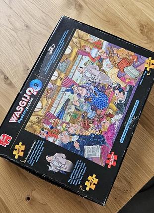 Пазл jumbo wasgij retro mystery 9 great train robbery 1000 деталей, пуаро