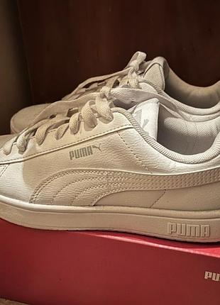 Кроссовки puma rickie classic jr белые, размер 39