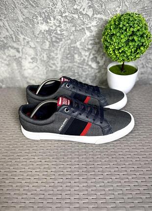 Jack & jones кроссовки кеды 45 размер спортивные серые