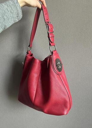 Сумка хобо из натуральной кожи coach оригинал
