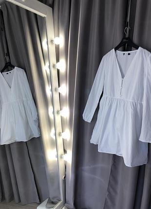 Сукня сорочка бавовняна міні boohoo 5