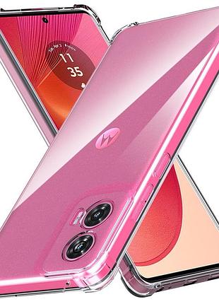 Чохол fiji proof для motorola edge 50 fusion прозорий бампер з посиленими бортами transparent